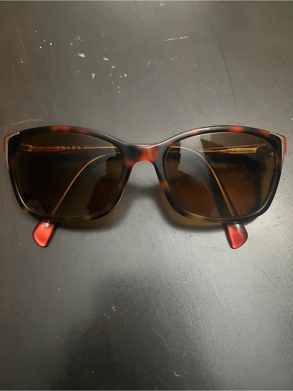 Prada Tortoiseshell Frame with Brown Lenses Women's Sunglasses